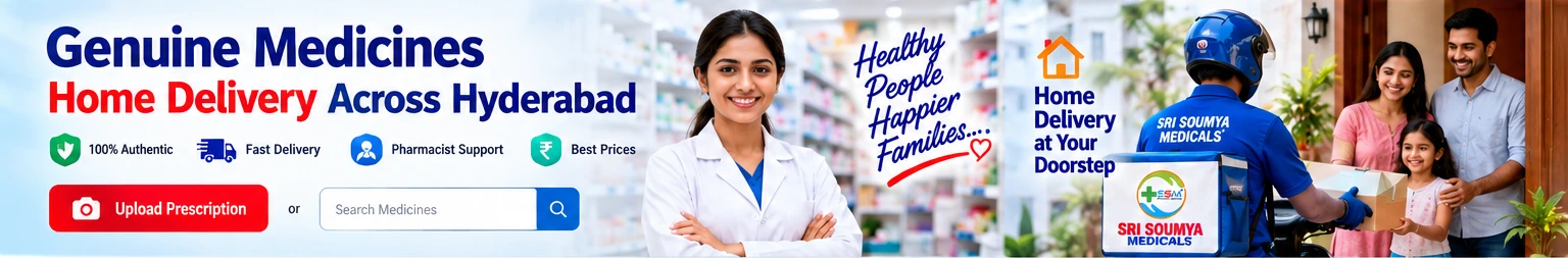 Sri Soumya Medicals healthcare illustration